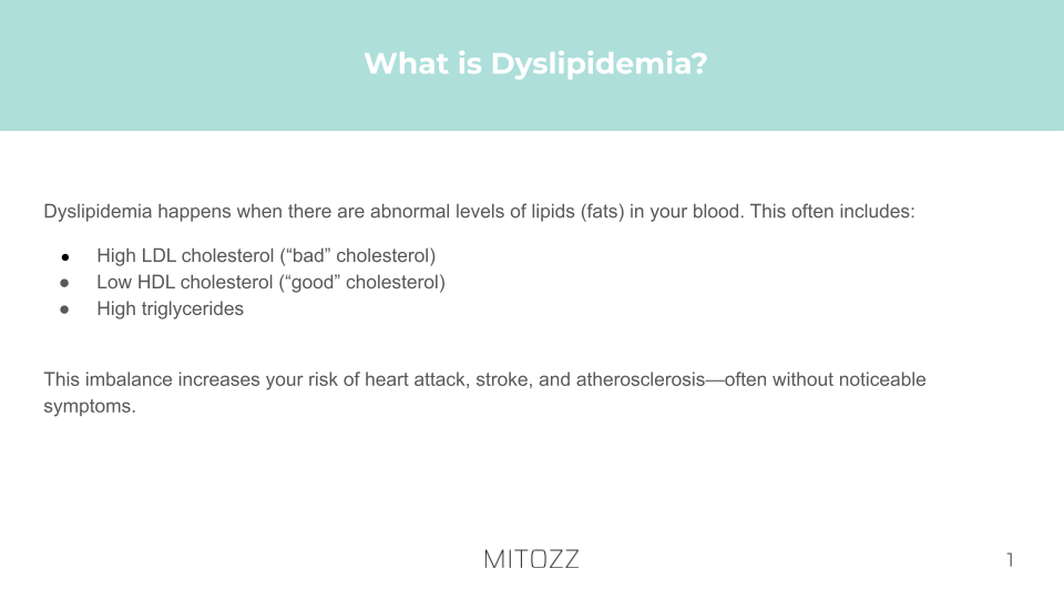 Dyslipidemia