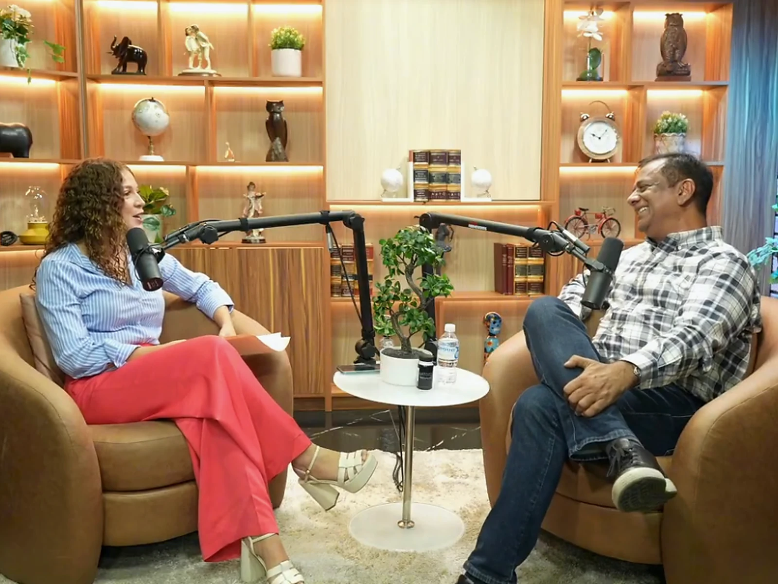 Mani Agrawal in a recorded interview conversation with a host.
