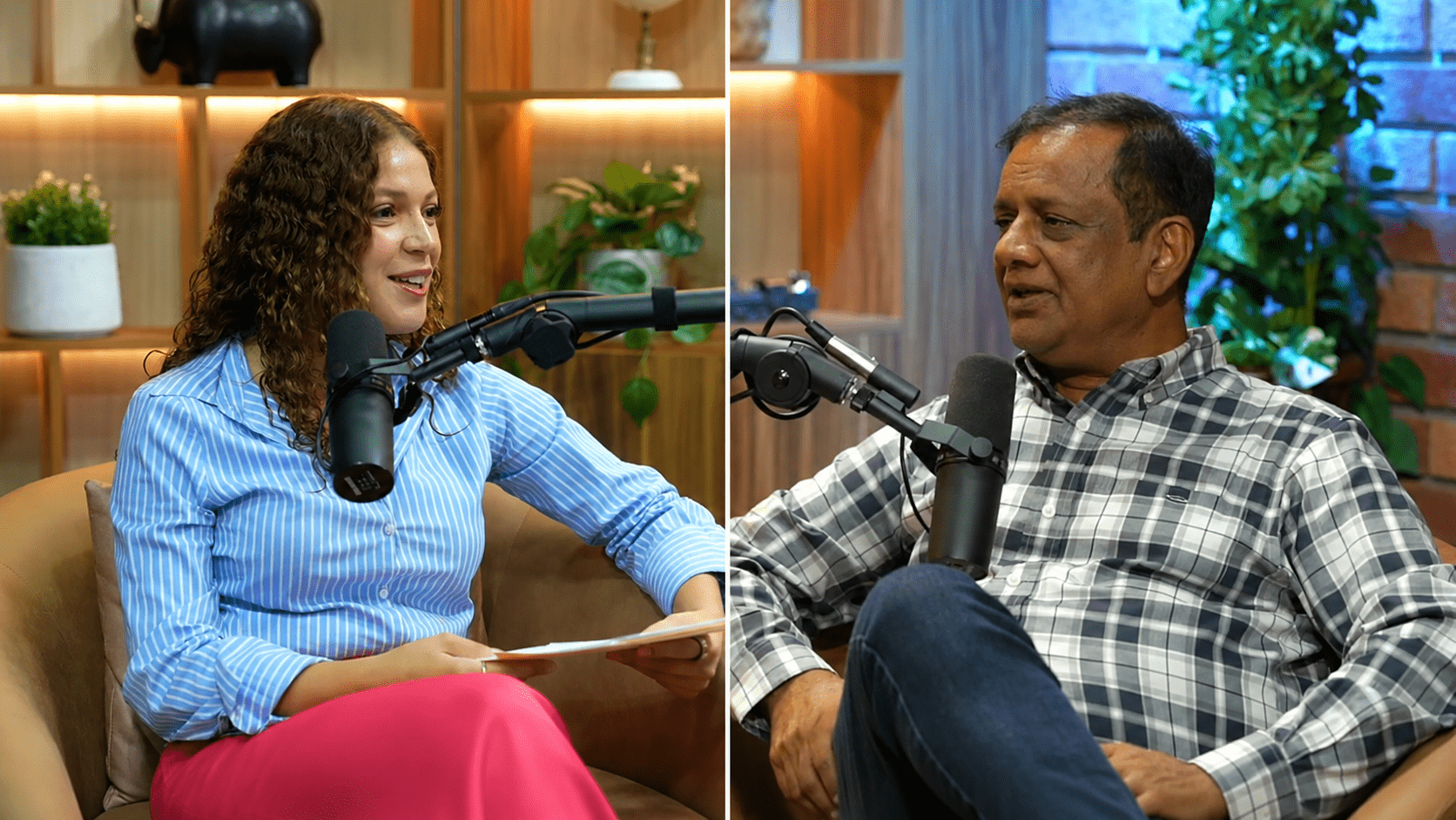Mani Agrawal in a recorded interview conversation with a host.